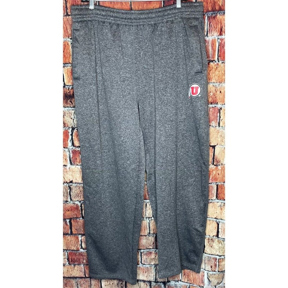 Utah Utes Men's XL Grey Active Jogging Pants Pockets Drawstring Knoghts Apparel
